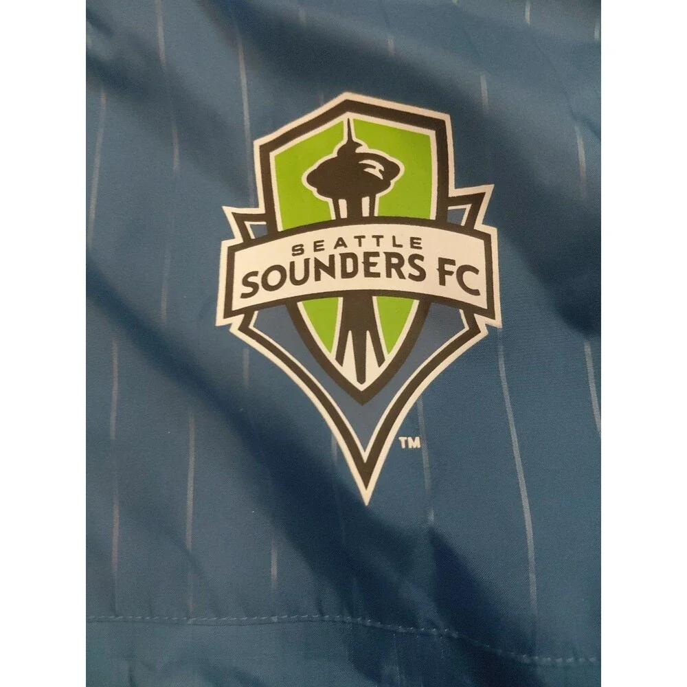 Seattle Sounders Hooded Rain Jacket Windbreaker Adidas Xbox Men's Large